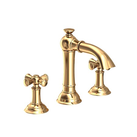 Newport Brass Widespread Lavatory Faucet in Polished Brass Uncoated (Living) 2400-03N